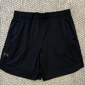 Under Armour Midnight Black Loose Fit Performance Shorts Size XL